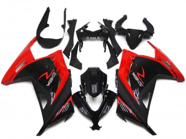 Wholesale 2013-2024 Kawasaki Ninja 300 Motorcycle Fairings - Red Glossy Black