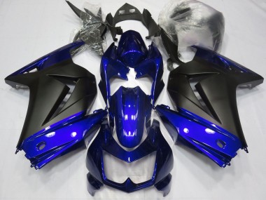 Wholesale 2008-2012 Kawasaki Ninja 250 Motorcycle Fairings - Blue Matte Black