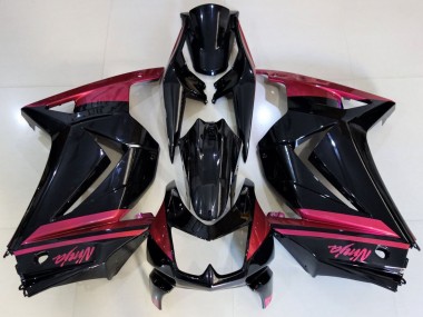 Wholesale 2008-2012 Kawasaki Ninja 250 Motorcycle Fairings - Glossy Black Red