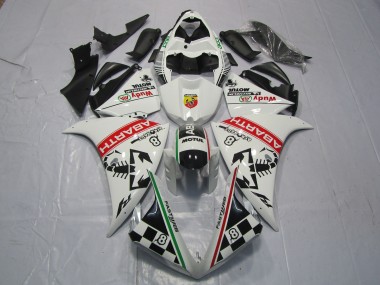 Wholesale 2012-2014 Yamaha R1 Motorcycle Fairings - White Red Green Black Abarth Wudy Motul