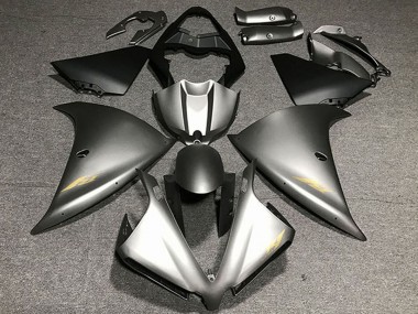 Wholesale 2012-2014 Yamaha R1 Motorcycle Fairings - Matte Grey Gold Decals