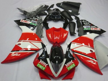 Wholesale 2012-2014 Yamaha R1 Motorcycle Fairings - Red White Black Fimer