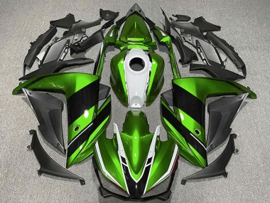 Wholesale 2015-2018 Yamaha R3 Motorcycle Fairings - Green White Glossy Black