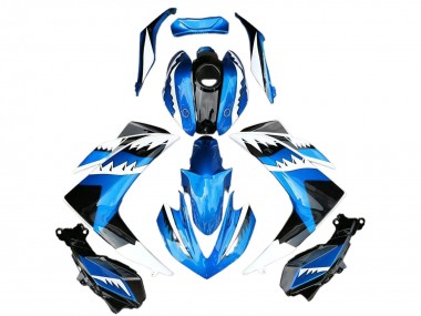 Wholesale 2015-2018 Yamaha R3 Motorcycle Fairing - Blue White Black Shark