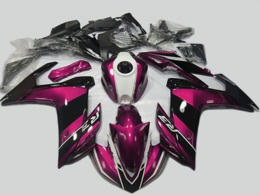 Wholesale 2015-2018 Yamaha R3 Motorcycle Fairing Kits - Purple White Glossy Black