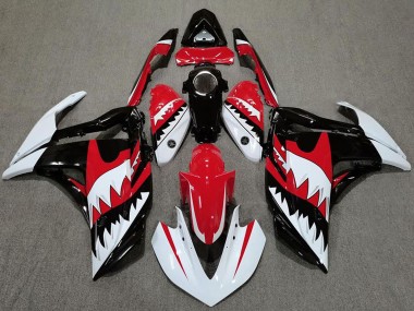 Wholesale 2015-2018 Yamaha R3 Motorcycle Fairings - White Red Black Shark