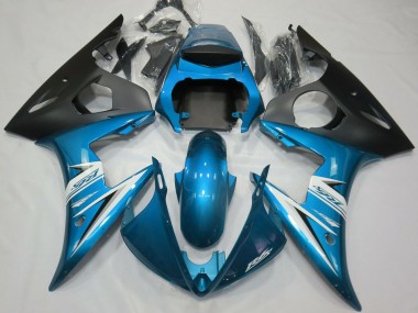Wholesale 2003-2004 Yamaha R6 Motorcycle Fairings - Blue White Matte Black