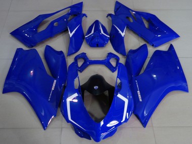Wholesale 2011-2014 Ducati 1199 Motorcycle Fairings - Glossy Blue White