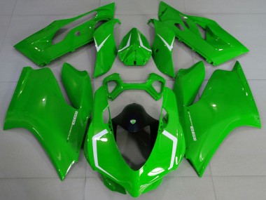 Wholesale 2011-2014 Ducati 1199 Motorcycle Fairings - Glossy Green White