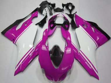 Wholesale 2011-2014 Ducati 1199 Motorcycle Fairings - Pink White Black