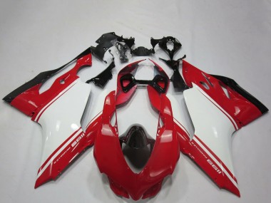 Wholesale 2011-2014 Ducati 1199 Motorcycle Fairings - White Red Black OEM Style