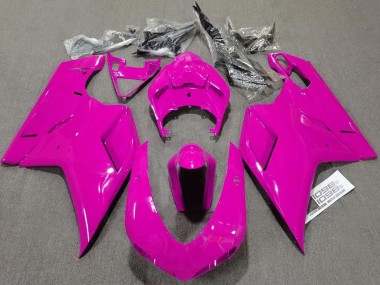 Wholesale 2007-2014 Ducati 1098 Motorcycle Fairings - Glossy Pink Plain