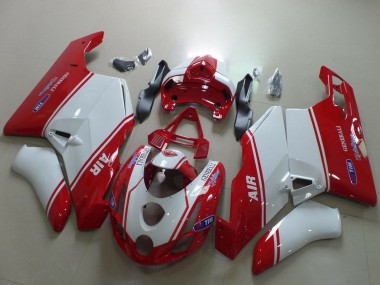 Wholesale 2003-2004 Ducati 749 999 Motorcycle Fairings - White Red Air Generali Tim