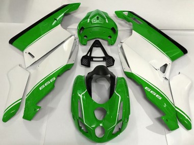 Wholesale 2003-2004 Ducati 999 Motorcycle Fairings - White Green Black