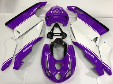 Wholesale 2003-2004 Ducati 999 Motorcycle Fairings - White Purple Black