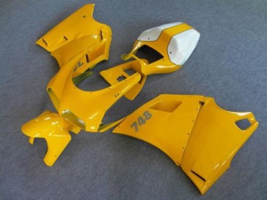 Wholesale 1993-2005 Ducati 748 Motorcycle Fairings - White Yellow