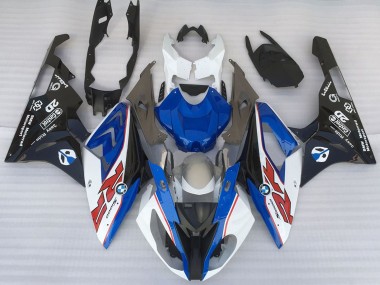 Wholesale 2015-2016 BMW S1000RR Motorcycle Fairings - White Blue Matte Black OEM Style