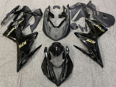 Wholesale 2013-2016 Triumph Daytona 675 Motorcycle Fairings - Glossy Black Gold Decals