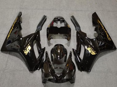 Wholesale 2006-2008 Triumph Daytona 675 Motorcycle Fairings - Glossy Black Gold Decals