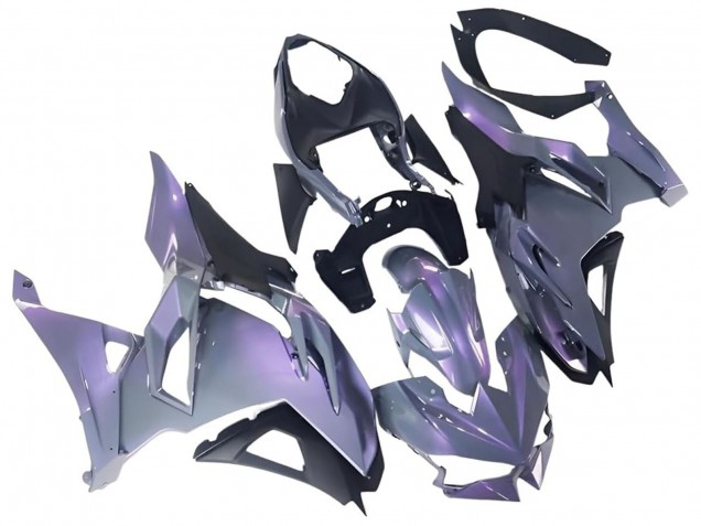 2024-2025 Kawasaki Ninja 500 EX500R Motorcycle Fairings - Chameleon Grey Dazz Pearl Purple