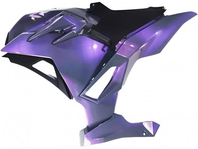 2024-2025 Kawasaki Ninja 500 EX500R Motorcycle Fairings - Chameleon Grey Dazz Pearl Purple