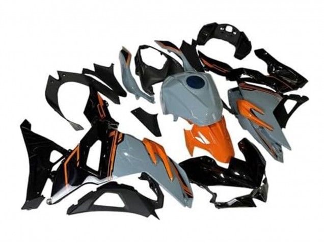 2024-2025 Kawasaki Ninja 500 EX500R Motorcycle Fairings - Nardo Grey Orange Black