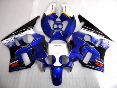 Wholesale 1987-1989 Honda CBR400RR NC23 Motorcycle Fairings - White Yellow Blue Glossy Black Corona Motul