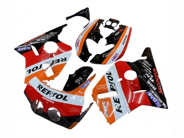 Wholesale 1987-1989 Honda CBR400RR NC23 Motorcycle Fairings - Orange White Red Glossy Black Repsol HRC