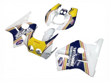 Wholesale 1987-1989 Honda CBR400RR NC23 Motorcycle Fairings - White Yellow Blue Rothmans