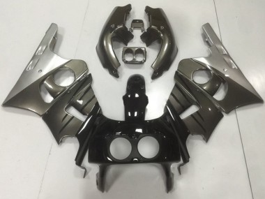 Wholesale 1990-1999 Honda CBR400RR NC29 Motorcycle Fairings - Silver Grey Glossy Black