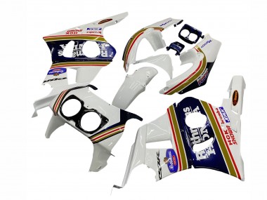 Wholesale 1990-1999 Honda CBR400RR NC29 Motorcycle Fairings - White Gold Red Dark Blue Rothmans