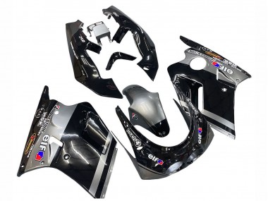 Wholesale 1989-1990 Kawasaki ZXR250 Motorcycle Fairings - Glossy Black Grey Elf Touch4 Bridgestone