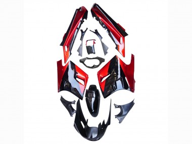 Wholesale 1990-1992 Kawasaki ZZR1100 Motorcycle Fairings - Red Glossy Black
