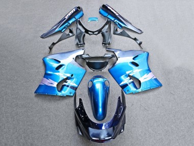Wholesale 1993-2003 Kawasaki ZZR1100 Motorcycle Fairings - Glossy Blue Grey