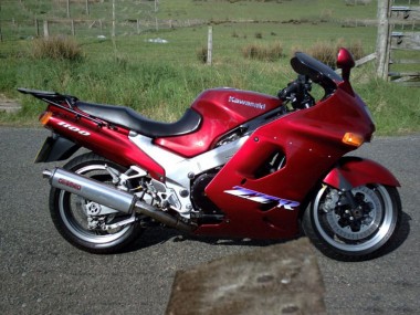 Wholesale 1993-2003 Kawasaki ZZR1100 Motorcycle Fairings - Dark Red