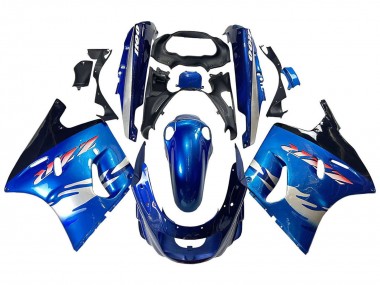 Wholesale 1993-2003 Kawasaki ZZR1100 Motorcycle Fairings - Blue Silver Black