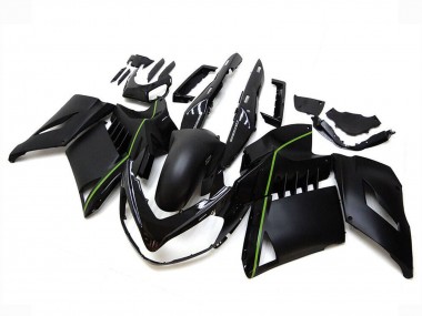 Wholesale 2007-2009 Kawasaki GTR1400/ZG1400 Motorcycle Fairings - Matte Black Green Lines