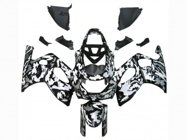 Wholesale 1996-2007 Yamaha YZF600R Thundercat Motorcycle Fairings - Black White Grey Camouflage