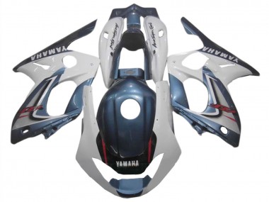 Wholesale 1996-2007 Yamaha YZF600R Thundercat Motorcycle Fairings - Dark Blue White
