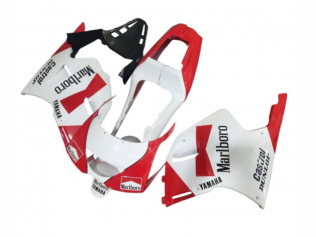 1991-1994 Yamaha TZR250 3XV Motorcycle Fairings - White Red Marlboro Castrol Dunlop