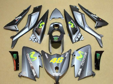 Wholesale 2012-2014 Yamaha TMAX530 Motorcycle Fairings - Grey Semakin Didepan MoviStar Yamalube 46