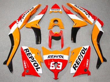 Wholesale 2012-2014 Yamaha TMAX530 Motorcycle Fairings - Red Orange White Repsol 93