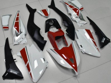 Wholesale 2012-2014 Yamaha TMAX530 Motorcycle Fairings - White Red Silver Yamalube
