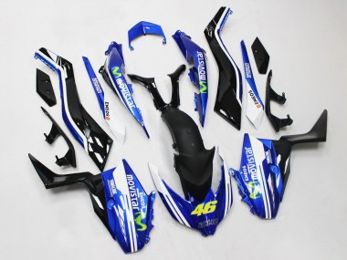 Wholesale 2017-2021 Yamaha XMAX300 Motorcycle Fairings - Blue Black MoviStar ENEOS Yamalube 46