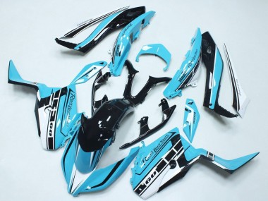 Wholesale 2017-2021 Yamaha XMAX300 Motorcycle Fairings - Sky Blue Glossy Black