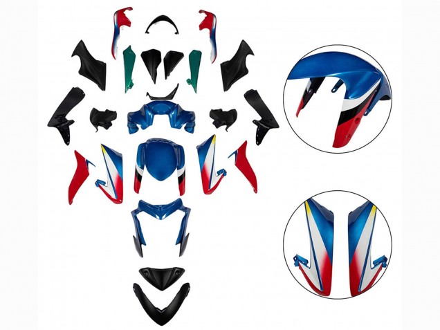 2015-2020 Suzuki GSX-S 1000 Motorcycle Fairings - Blue Red Black