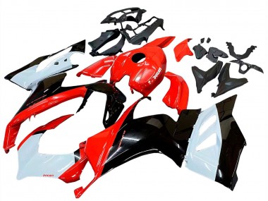 Wholesale 2020-2024 Ducati Panigale V2 Motorcycle Fairing Kits - White Red Glossy Black