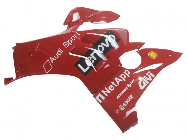 2020-2021 Ducati Panigale V4 V4S Motorcycle Fairing - Red Glossy Black Lenovo 117