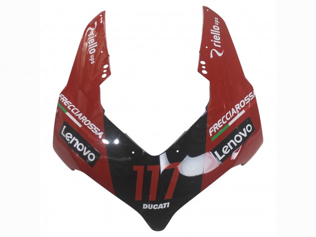 2020-2021 Ducati Panigale V4 V4S Motorcycle Fairing - Red Glossy Black Lenovo 117