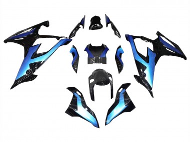 Wholesale 2019-2022 BMW S1000RR Motorcycle Fairings - Black Gradient Blue